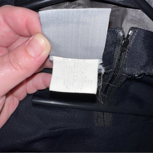 Vintage Rabbit Rabbit Rabbit Womens Short  Dress  Size 16 Black - Picture 5 of 5